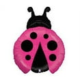 thumbnail image 1 of Pink Ladybug Shape Holographic 27' Foil Balloon Birthday Party Baby Shower, 1 of 1