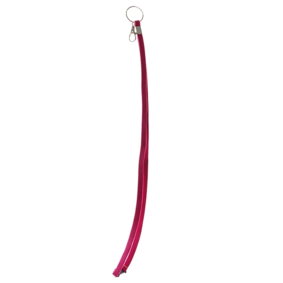 Pink Lanyard With Silver-Tone Split-Ring Key Chain And Trigger-Snap KEKC6204