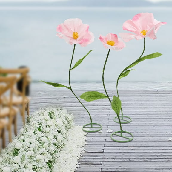 Pink Large Artificial Flower Decoration, Artificial Flower for Wedding Decoration, Birthday Party Banquet Background Arrangements