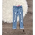 thumbnail image 1 of Pink Latte Distressed Stretch Jeans, 1 of 2