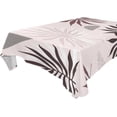 thumbnail image 1 of Pink Leaf Rectangle Tablecloth, Dust Proof Anti Wrinkle Wipeable Table Cloth Tabletop for of Dinner Kitchen Wedding Holiday Party 60"x60" Home Decor, 1 of 7