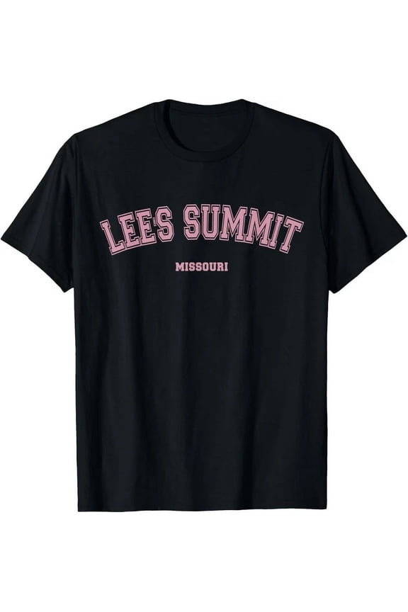 Pink Lee's Summit Missouri Mo Varsity Style On Lee's Summit T-Shirt