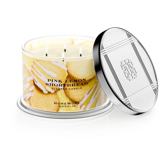 Pink Lemon Shortbread Candle