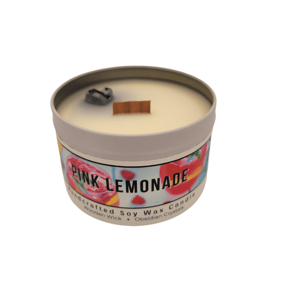Pink Lemonade 5oz. Scented Candle | Happy Panda Home Brands