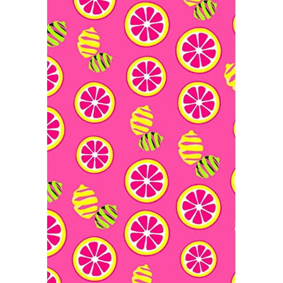Pink Lemonade: A 6x9 Lemon Lime Notebook with 120 College Ruled Pages (Paperback)