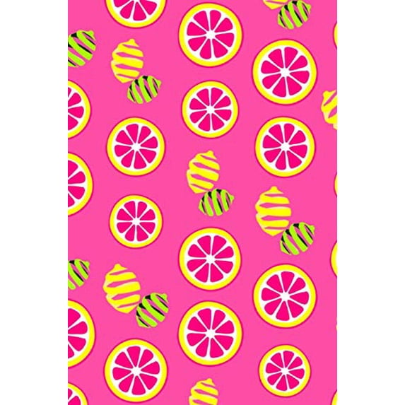 Pink Lemonade: A 6x9 Lemon Lime Notebook with 120 College Ruled Pages (Paperback)