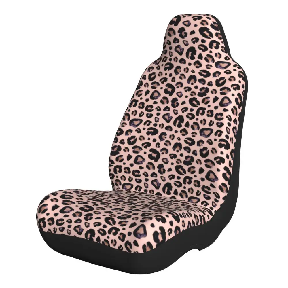 Pink Leopard Car Seat Covers Universal Suitable for Small Cars Trucks