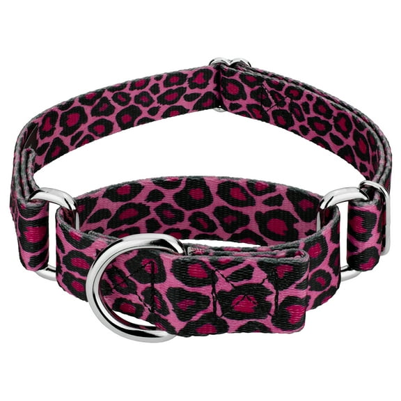 Country Brook Petz® Pink Leopard Martingale Dog Collar, Large