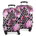 thumbnail image 1 of Pink Leopard Pattern Luggage Cover Fashion Suitcase Cover Baggage Covers Fit 25-28 Inch Luggage (Go Travel), 1 of 5
