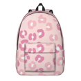 thumbnail image 1 of Pink Leopard Print Backpack for School, Cute School Bag with Adjustable Shoulder Straps and Padded Back, 15.7"x11.8"x5.5", 1 of 5