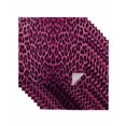 thumbnail image 1 of Pink Leopard Print Cloth Napkins Set of 8 Reusable Dinner Napkins, Retro Chic Abstract Animals Texture Cocktail Napkin Washable Table Napkins for Wedding/Holiday Party/Baby Shower 20"x20", 1 of 7