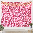 Pink Leopard Print Tapestry Cheetah Wall Hanging for Kids Teens Girls