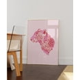 thumbnail image 1 of Pink Leopard Print Trendy Boho Wall Art Decor, Unframed Paper Poster 11x14in, 1 of 4