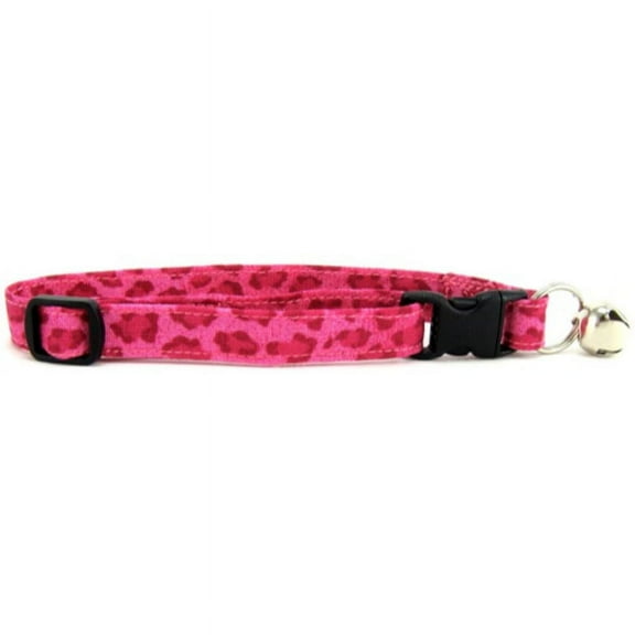 Pink Leopard Spots Cat Collar