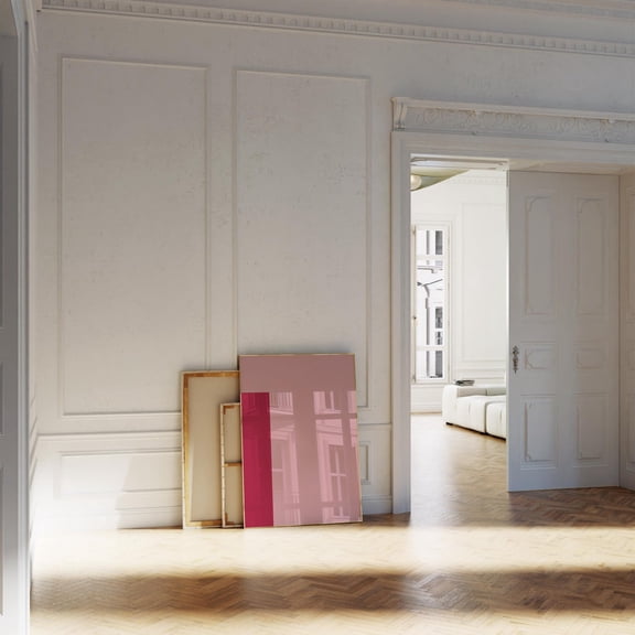 Pink Letter I Print Big Initial Wall Art Alphabet Dorm Room Modern Monogram Print Home Decor #2696, 8x12 UNFRAMED