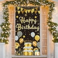 thumbnail image 1 of Pink Lettering Banner Gold Fireworks Birthday Display Colorful Balloons Star Decorations Party Backdrop for Birthday Party Kids Celebration Photo Shoot, 1 of 9
