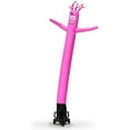 thumbnail image 1 of Pink Light Magenta 8 Foot Tall Inflatable Tube Man Air Powered Waving Puppet, Air Blower Motor Included with 6 Foot Solid Colored Dancer by Feather Flag Nation, 1 of 4