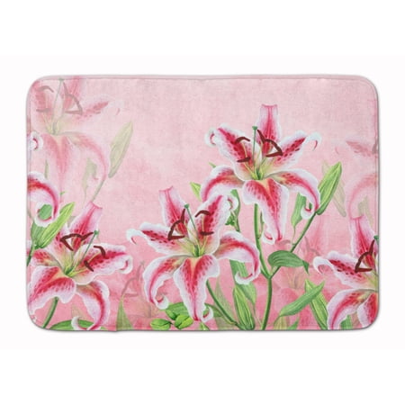 Pink Lillies Machine Washable Memory Foam Mat
