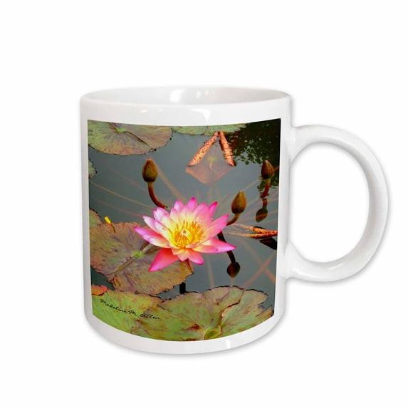 3drose, Pink Lilly - Photography Flowers, 11oz Mug