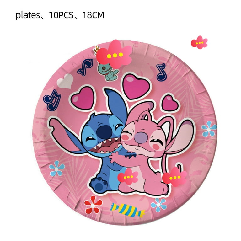 Disney Lilo&Stitch Party Favors Loot Bags Plastic Blue Stitch Pink