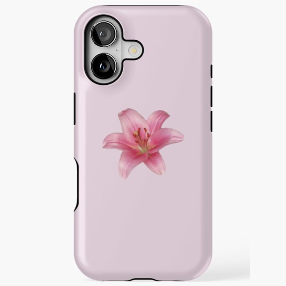 Pink Lily Flower Delicate Floral Design Phone Case 17 11 12 13 14 15 17 Pro Max