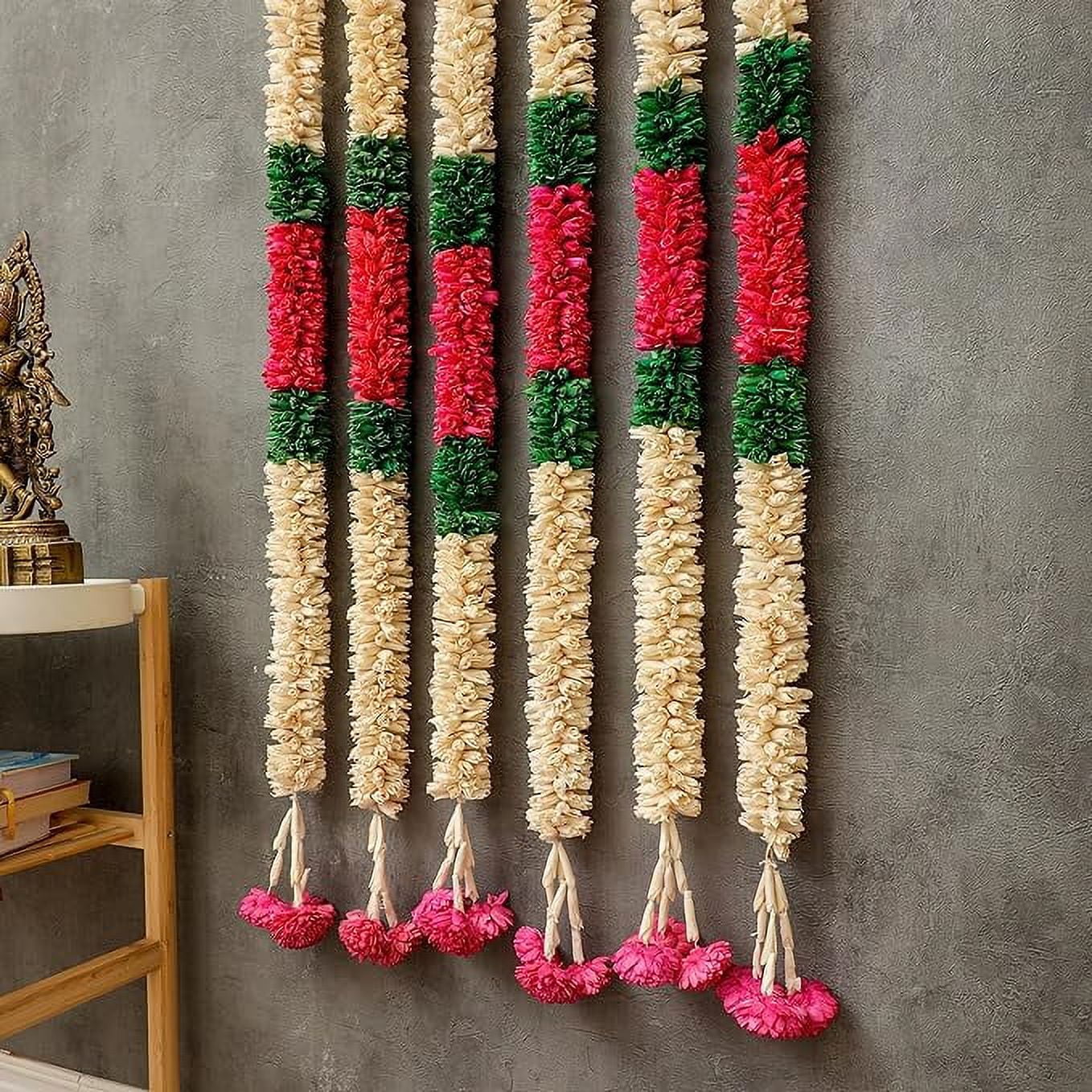 Pink Lily Garlands Indian Decor Artificial Garlands 5.5ft (Pack of