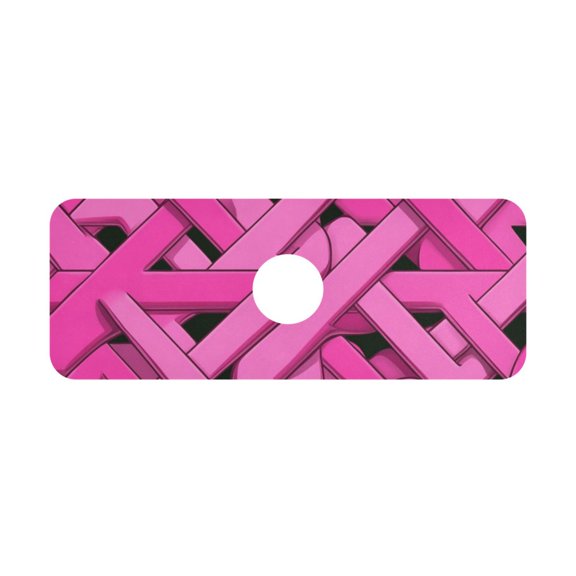 Pink Line Art Style Kitchen Sink Splash Guard, Silicone Sink Faucet Mat Dry Out the Kitchen Bathroom