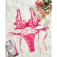 thumbnail image 1 of Pink Lingerie Heart Bow Strap Set, 1 of 5