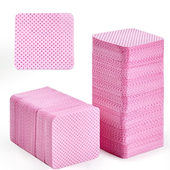 BABONIE Pink Lint-Free Nail Wipe, Cotton Pads for Nails Cleaning, 1080 Count