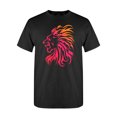 thumbnail image 1 of Pink Lion Head T-Shirt Men -Image by Shutterstock, Male Medium, 1 of 2