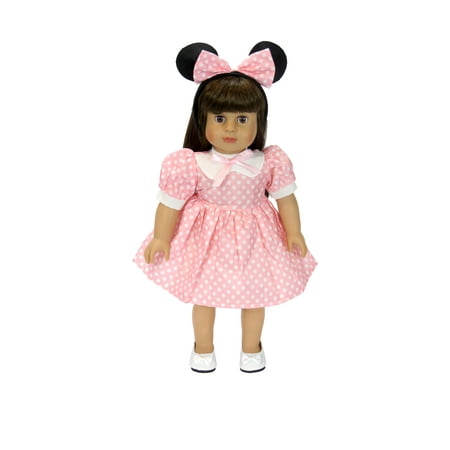 Pink Little Mouse Dress For 18 inch dolls