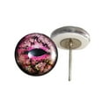 thumbnail image 1 of Pink Lizard Glass Eyes on Wire Pin Posts, 1 of 3