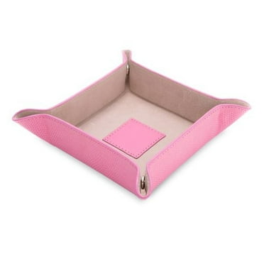 Pink "Lizard" Leather Snap Valet, Pig Skin Leather Lining