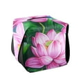 thumbnail image 1 of Pink Lotus Flowers Tissue Box Cover Leather Square Rectangle Tissue Box Holder for Bathroom Living Room Desk Office Decor, 1 of 7
