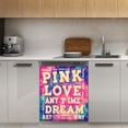 thumbnail image 1 of Pink Love Dream Graphic Print-2 Dishwasher Magnet Cover Decorative Sticker for Home Cabinet Kitchen 23" x26", 1 of 5