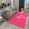 thumbnail image 1 of Pink Love Heart Carpet Valentine's Day Carpet Living Room Bedroom Rug Baby Girl Room Soft Play Floor Mat Bathroom Non-slip Rugs, 1 of 6