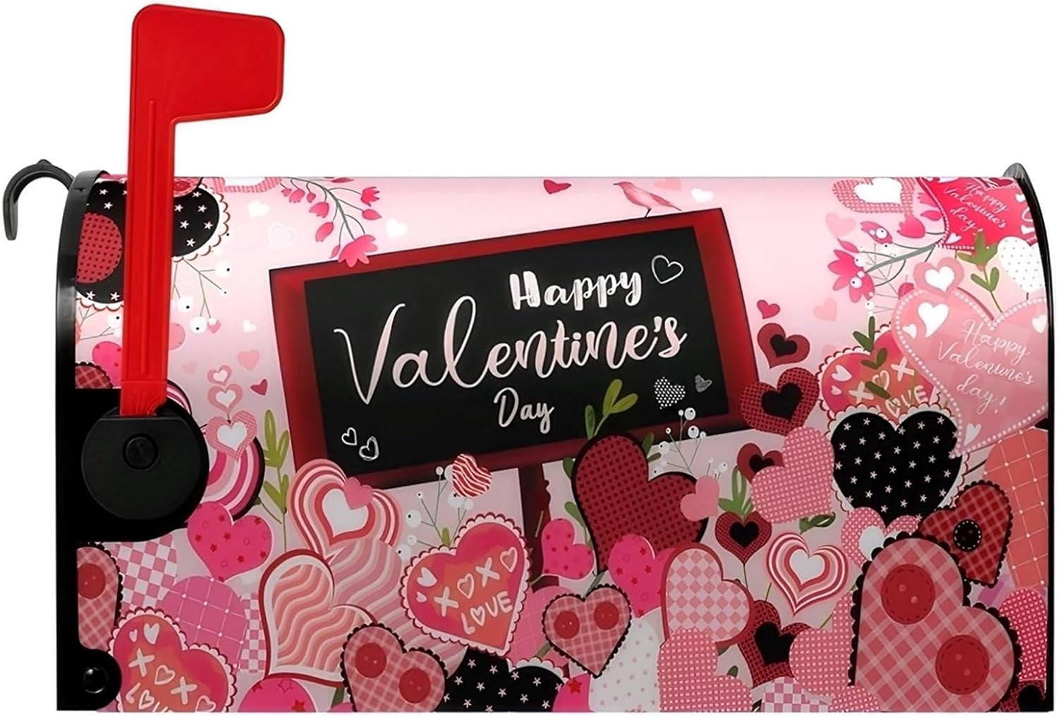 Flamingos Mailbox Cover Magnetic Summer Tropical Palm