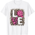 thumbnail image 1 of Pink Love Pickleball Cute Pickleball Lover Leopard Print T-Shirt, 1 of 3