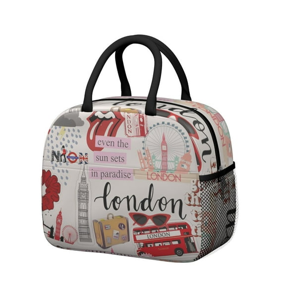 Pink Lunch Bag for Women Reusable Insulated Lunch Bags, Leakproof Cooler Food Lunch Tote Bag, Large Capacity Cute Lunch Box for Work School Travel Picnic