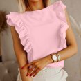 thumbnail image 1 of Pink M WIZUTIZ Workout Tops for Women up to 60% Off Loose Fit Comfy Cotton Soft Blouse Solid Plus Short Sleeve Tops Plain Ladies Flowy Tee Athletic Holiday Beach Tshirt Cotton Blend Crew Neck T-shirt, 1 of 5