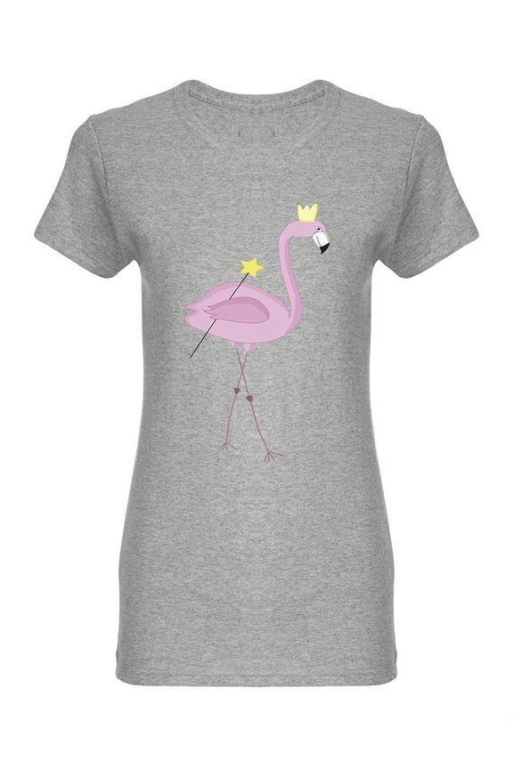 Pink Magic Flamingo Shaped T-Shirt Women -Image by Shutterstock, Female XX-Large