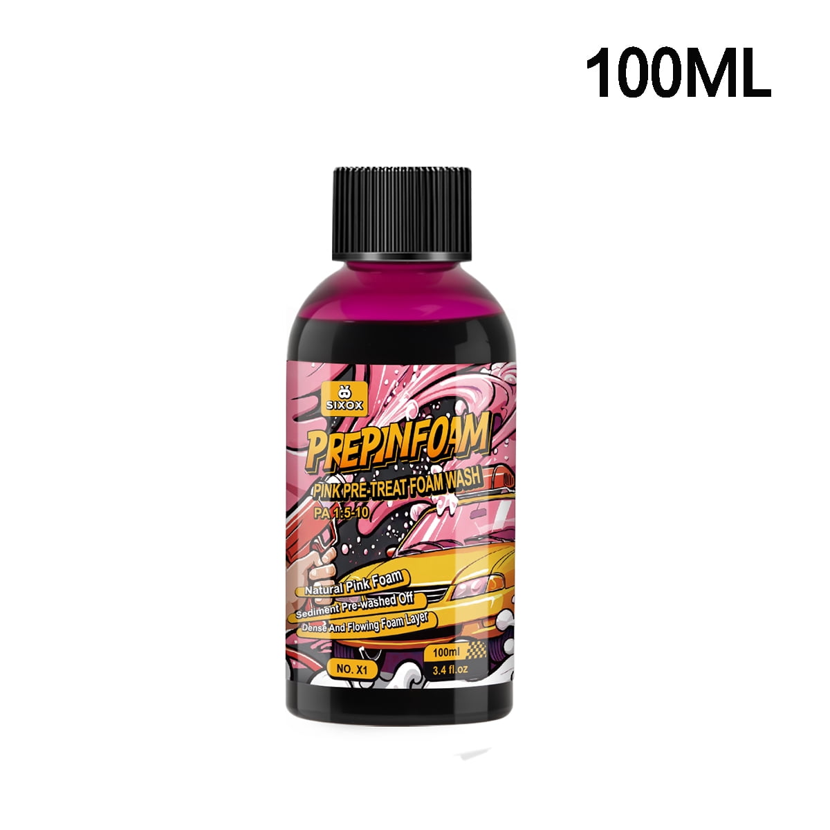Pink Magic Foam Car Wash Shampoo Car High Concentration Sediment Pre-washed Off Wash Car Wash Soap Super Foam Cleaner X1