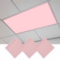 thumbnail image 1 of Pink Magnetic Fluorescent Light Covers for Ceiling Lights 2 x 4 Feet, Farmhouse Pink Decor Office Classroom Kitchen Drop Ceiling Light Covers Lighting Filters Shade Panel 3 Packs, 1 of 9