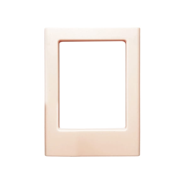Pink Magnetic Photo Frame for Instant Prints, Adhesive Fridge Magnet with No-Drill Setup, ABS Plastic Display for Home Decor