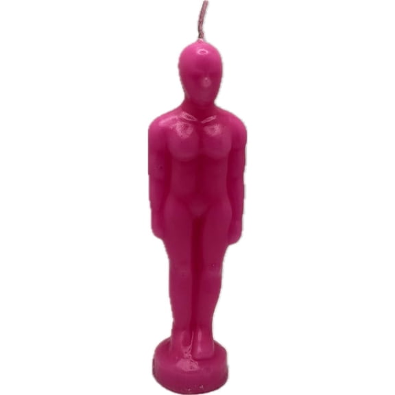 Pink -Male Figure Image Candle -(1pc) Vela Rosa de Imagen Hombre -Spell,Spell Work,Ritual,Magic,Esoteric,New Age,Wicca,Pagan