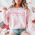 thumbnail image 1 of Pink Mama Est 2025 Coquette Sweatshirt, Cute Mama Bow Pullover, Trendy New Mom Gift Sweatshirt, Pink Mom Life Apparel, 1 of 5