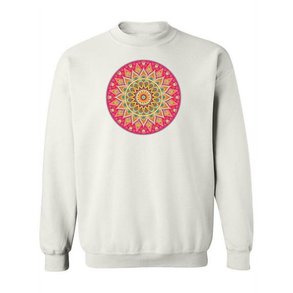 Pink Mandala Ethnic Design. Sweatshirt Women -Image by Shutterstock, Female x-Large
