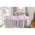 thumbnail image 1 of Pink Mandala Round Tablecloth, Watercolor Folk Oriental Old Hipster Boho Tattoo, Circle Table Cloth Cover for Dining Room Kitchen Decoration, 60", Pale Pink Plum, by Ambesonne, 1 of 1