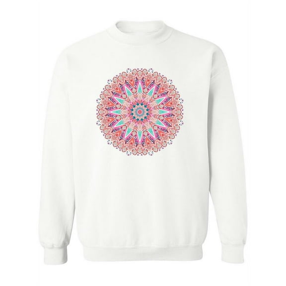 Pink Mandala Watercolor. Sweatshirt Women -Image by Shutterstock, Female 3X-Large