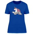 thumbnail image 1 of Pink Mane Unicorn With Labbel Tee Women's -Image by Shutterstock, 1 of 1